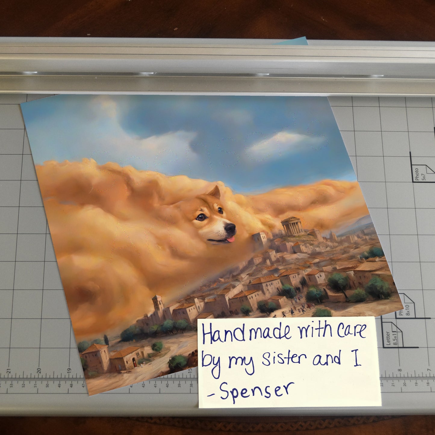 Sandstorm Doge Meme Art Print