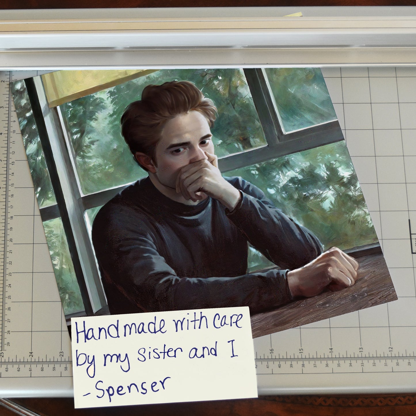 Edward Cullen Catches a Whiff Meme Art Print