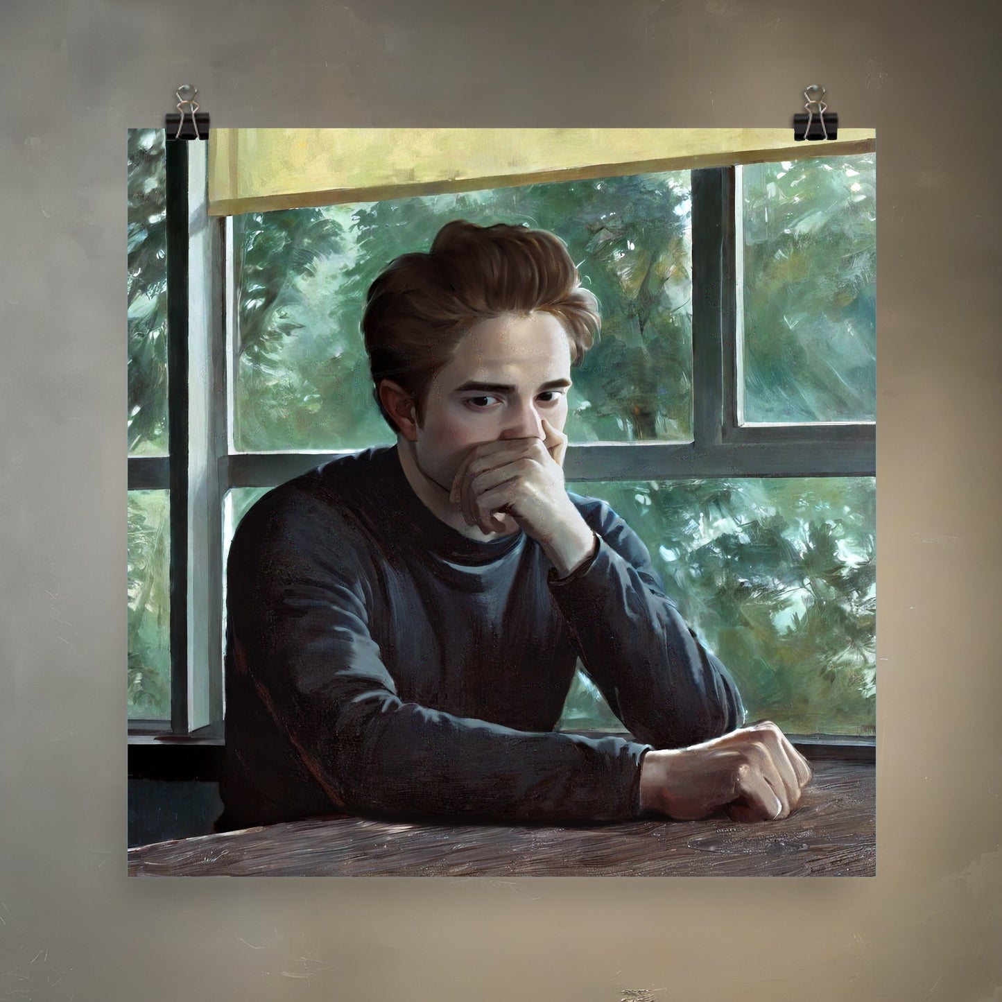 Edward Cullen Catches a Whiff Meme Art Print