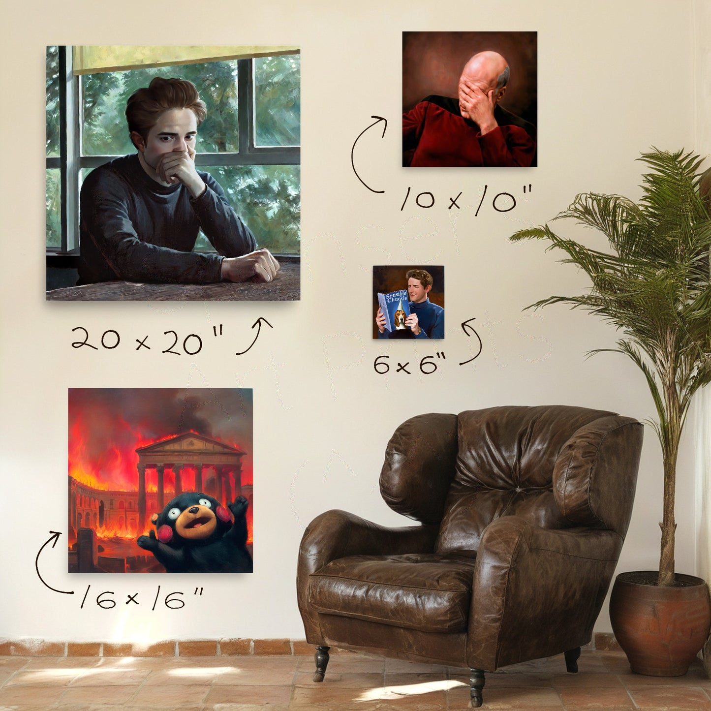 Edward Cullen Catches a Whiff Meme Art Print